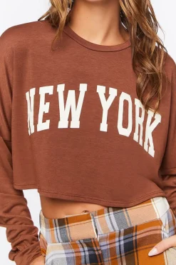 New York Cropped Graphic Tee