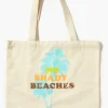 No Shady Beaches Graphic Tote Bag