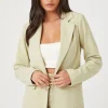 Notched Buttoned Blazer