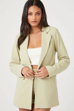 Notched Buttoned Blazer