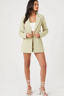 Notched Buttoned Blazer