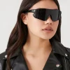 Notched Shield Sunglasses