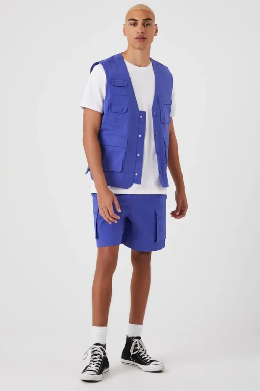 Nylon Utility Cargo Shorts