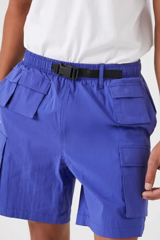 Nylon Utility Cargo Shorts