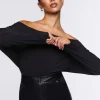 Off-The-Shoulder Batwing Top