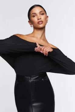 Off-The-Shoulder Batwing Top