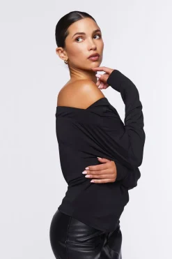 Off-The-Shoulder Batwing Top