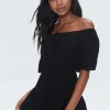 Off-The-Shoulder Ruffle Romper