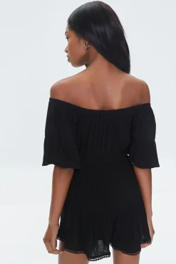 Off-The-Shoulder Ruffle Romper
