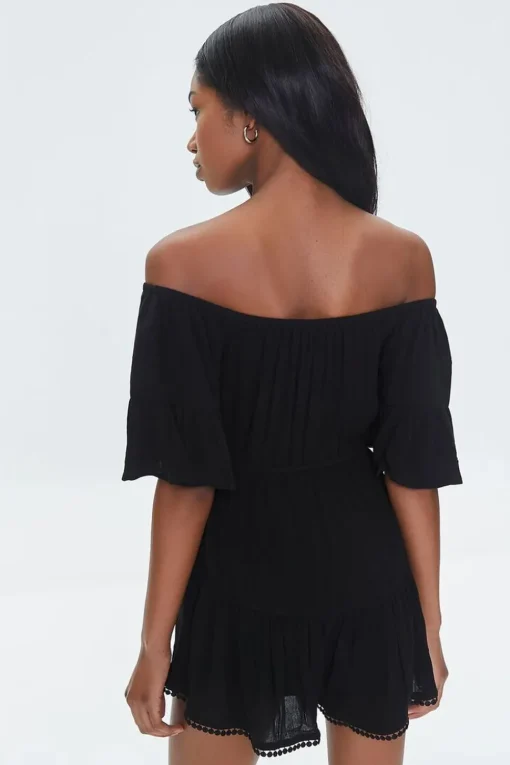 Off-The-Shoulder Ruffle Romper