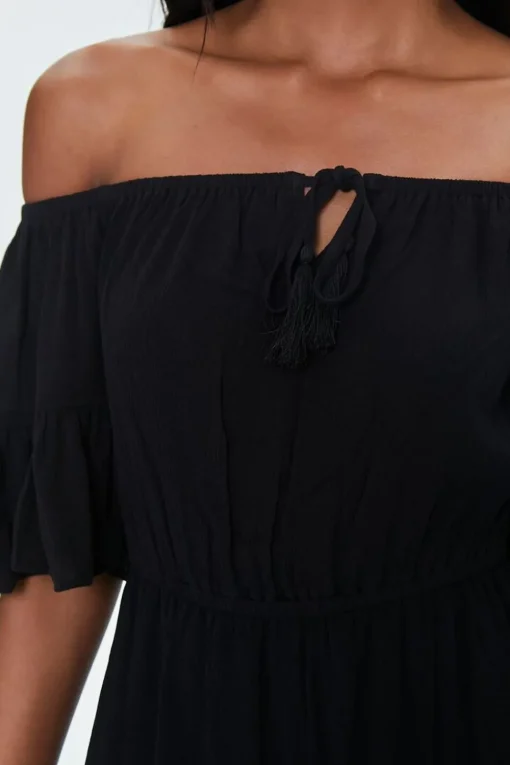 Off-The-Shoulder Ruffle Romper