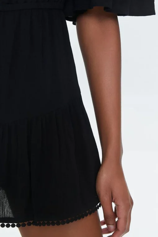 Off-The-Shoulder Ruffle Romper