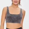 Oil Wash Longline Sports Bra