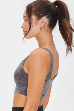 Oil Wash Longline Sports Bra