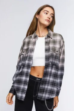 Ombre Plaid Shirt