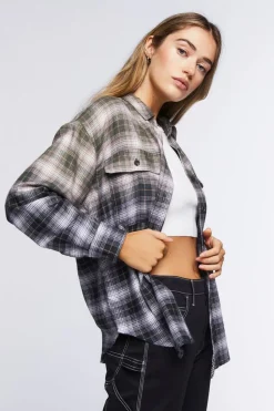 Ombre Plaid Shirt