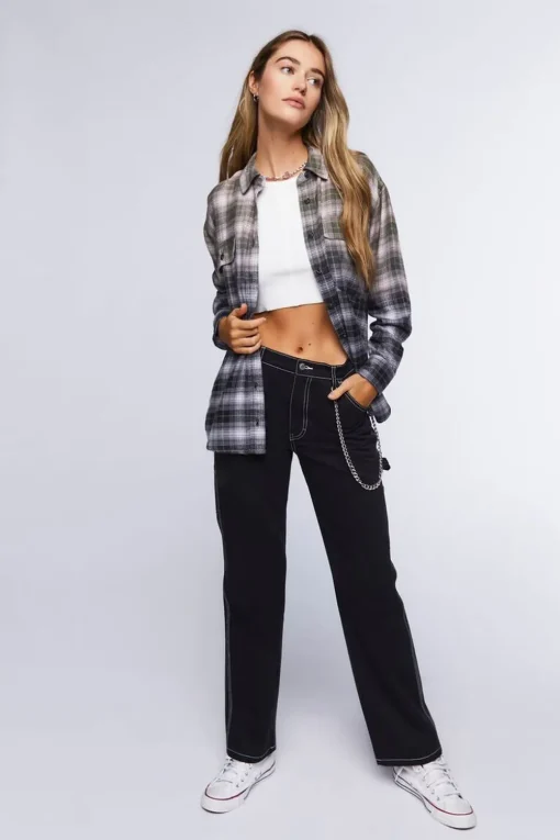 Ombre Plaid Shirt