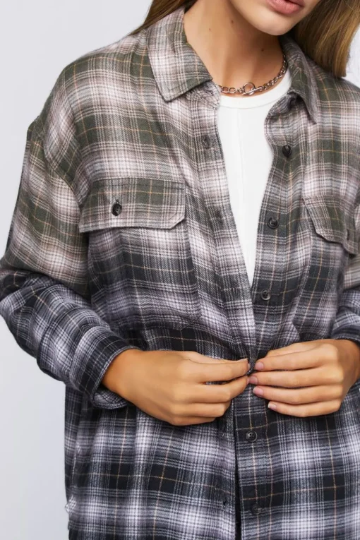 Ombre Plaid Shirt