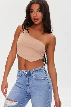 One-Shoulder Cropped Cami