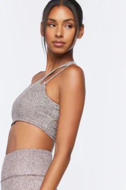 One-Shoulder Cutout Sports Bra