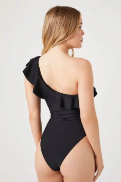 One-Shoulder One-Piece Swimsuit