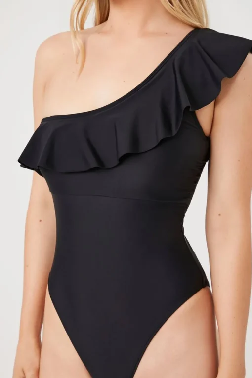 One-Shoulder One-Piece Swimsuit