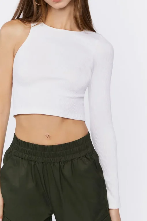 One-Sleeve Crop Top