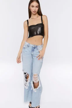 Open-Back Chainmail Crop Top