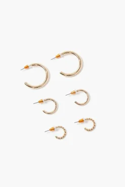 Open-End Hoop Earring Set