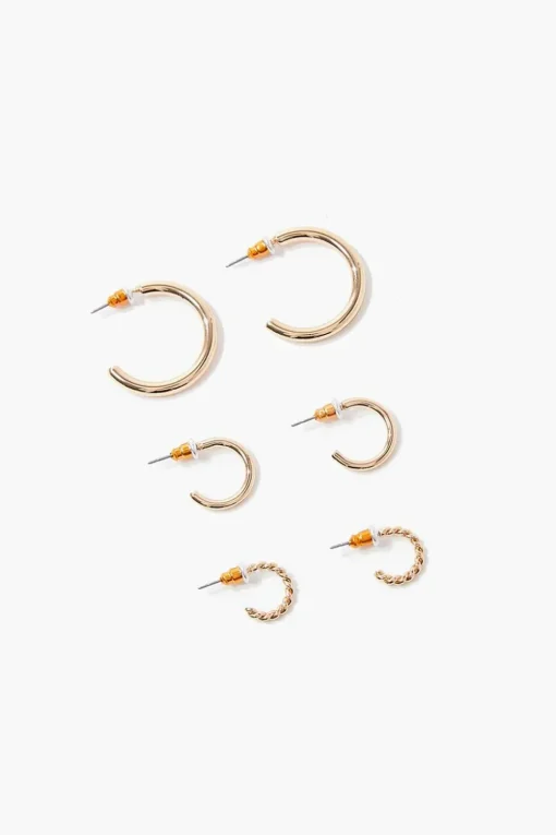 Open-End Hoop Earring Set