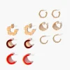 Open-End Hoop Earring Set