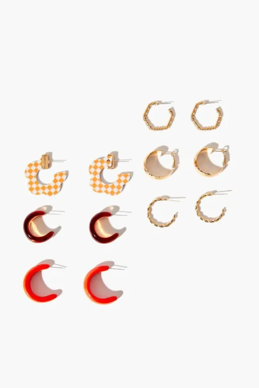 Open-End Hoop Earring Set