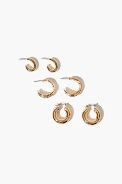 Open-End Hoop Earring Set