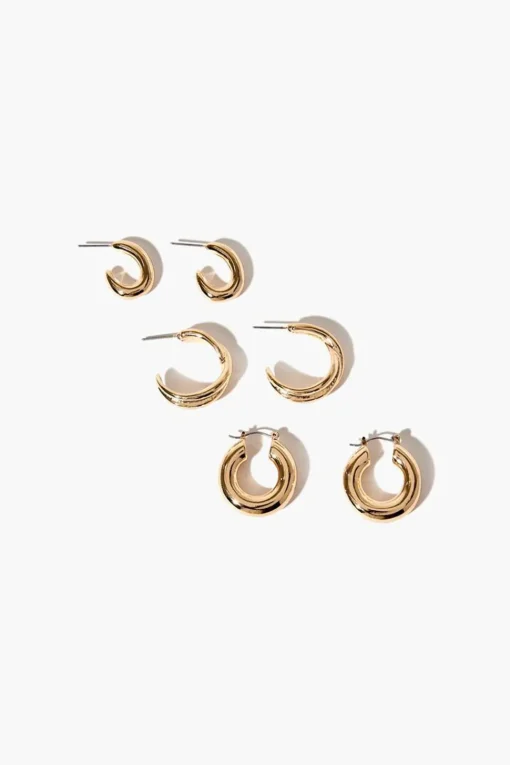 Open-End Hoop Earring Set