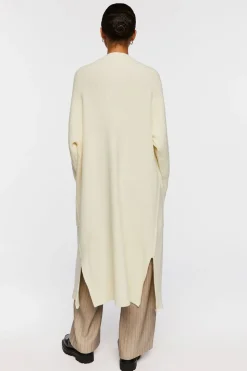 Open-Front Longline Cardigan Sweater