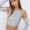 Open-Shoulder Crop Top
