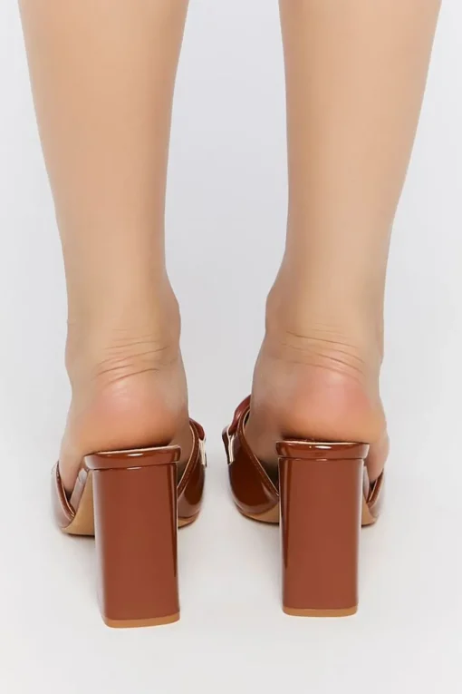 Open-Toe Chain Heels
