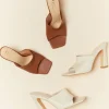 Open-Toe Mule Heels