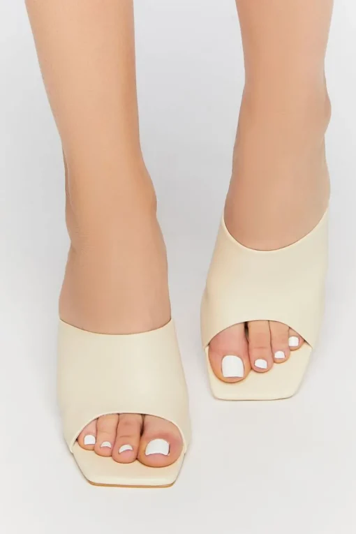 Open-Toe Mule Heels
