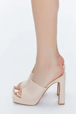 Open-Toe Platform Block Heels