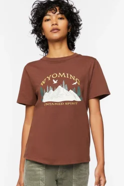 Organically Grown Cotton Wyoming Graphic Tee