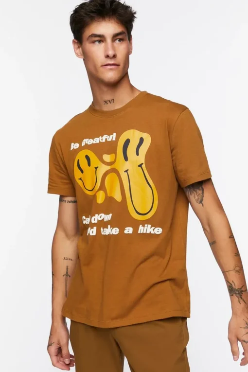 Organically Grown Cotton Happy Face Graphic Tee