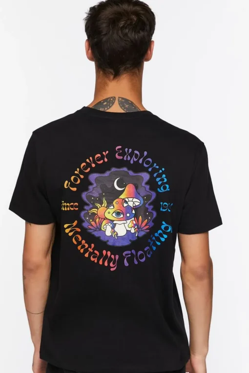 Organically Grown Cotton Mushroom Graphic Tee