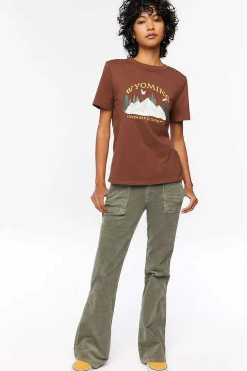 Organically Grown Cotton Wyoming Graphic Tee