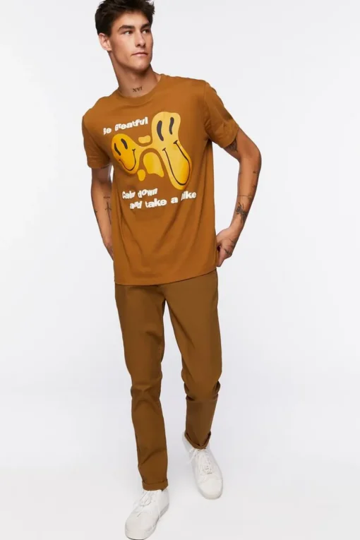 Organically Grown Cotton Happy Face Graphic Tee