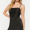 Organza Cutout Mini Dress