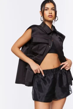 Organza Pull-On Shorts