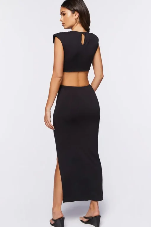 O-Ring Cutout Maxi Dress