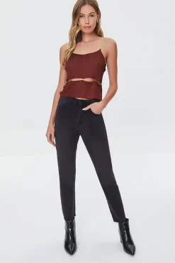 O-Ring Cutout Sweater-Knit Cami