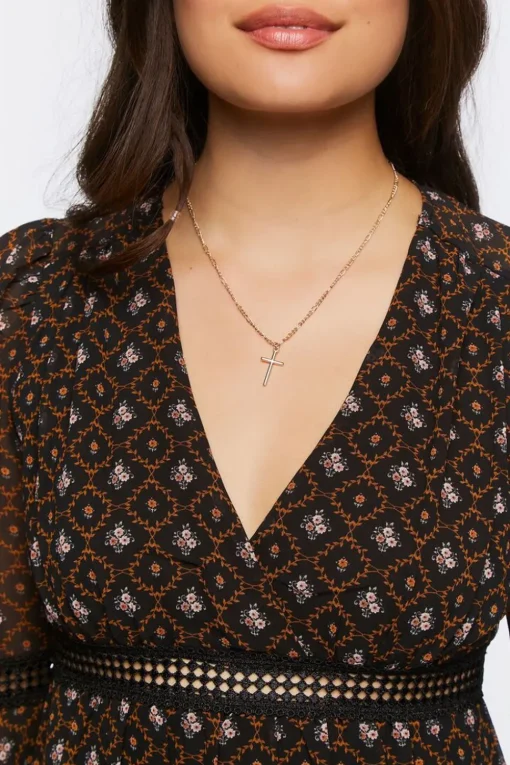 Ornate Floral Chiffon Mini Dress
